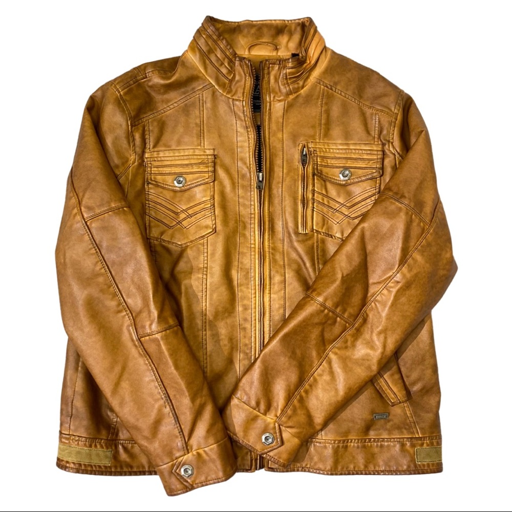 Buckle Black Leather Jacket